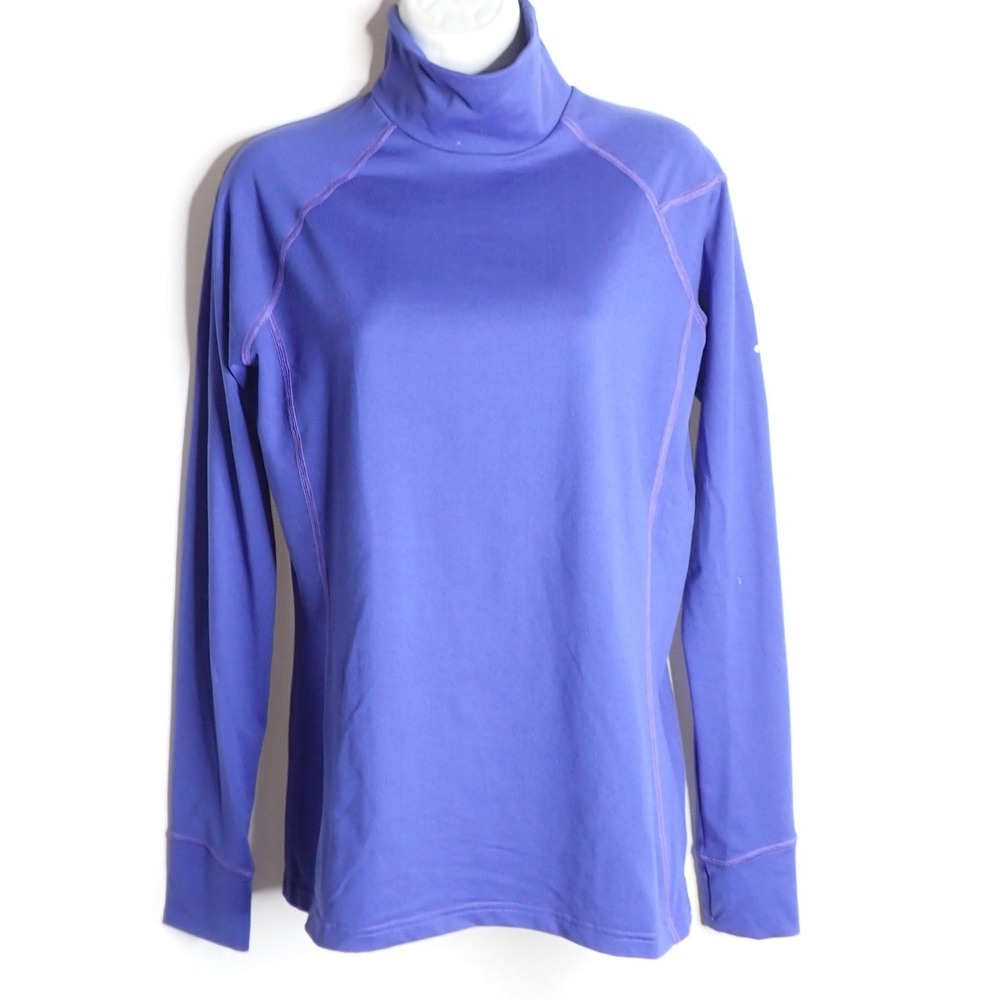 Eastern Mountain Sports Women's Mock Neck Long Sleeve Base Layer Purple Medium